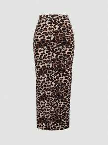 Sweetra Women's Summer Casual Ruched High Slit Skirt Y2K Fall Cloth For Women - Multicolor - View 7