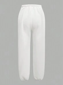 SHEIN 少女四件套校园运动裤套装，休闲街头风学院风百搭多色套装，包含运动裤，2024秋冬季款 - 彩色 - 查看 13