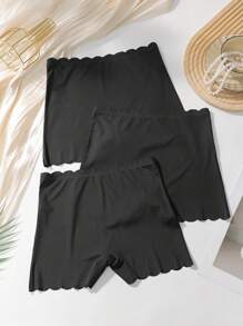 SHEIN 3pcs Solid Antiexposure Shorts