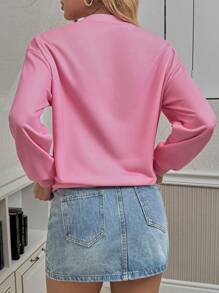 POMOi Artist Round Neck Short Sleeve Day Of The Dead Skull Print Minimalist Streetwear Pullover Sweatshirt, For Holiday, Vacation, Spring, Festival, For Workout, Ibiza Fits, Western Wear