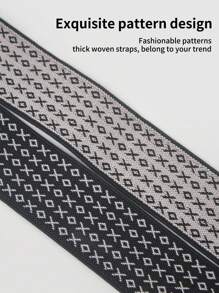 礼盒装 4 件套男士弹性可调节吊带，时尚休闲经典设计 - 彩色 - 查看 2