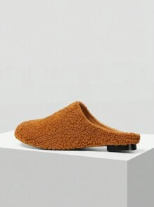 MOTF PREMIUM WOMEN FASHION SIMPLE ROUND TOE FLATS - Brown - View 2