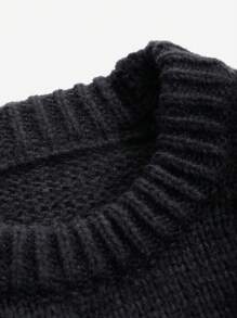 DAZY Loose Casual Pullover Sweater For Women,Long Sleeve Tops,Fall Clothes - Black - View 7