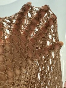 Muchica Áo len dệt kim rộng rãi, đi nghỉ - Lạc đà - Xem 6