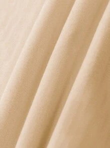 INAWLY Women Pumpkin Ghost Print Round Neck Short Sleeve T-Shirt - Khaki - View 4