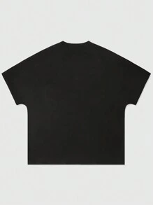 ROMWE MEN Street Life Men's Crew Neck Short Sleeve Graphic Print Casual T-Shirt