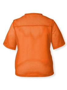 INAWLY Camiseta casual de manga corta con cuello redondo y estampado de letras para mujer de talla grande, blusas gráficas de verano para mujer