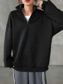 FRIFUL Damen Lässige Kontrast Farbige Locker Sitzende Jacke Damen Mäntel