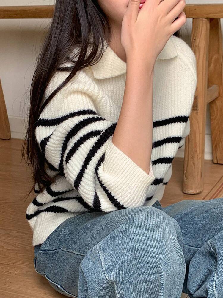 Tween Girls Warm Fleece Collar Sweater, Fall/Winter,Back To School Clothes