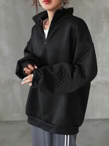 FRIFUL Damen Lässige Kontrast Farbige Locker Sitzende Jacke Damen Mäntel