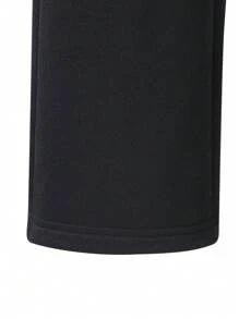 SHEIN Teen Girls  Casual Loose Waist Drawstring Long Sweatpants, Warm Thick Suitable For Daily Wear,