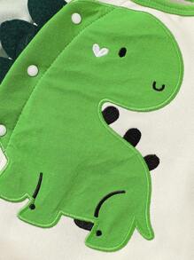 Pelele con estampado de dinosaurio y manga raglán para bebé niño - Multicolor - Ver 6