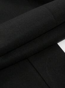 DAZY Women's Solid Color Pocket Business Casual Cropped Pants Fall,Winter - Black - View 6