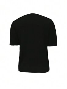 SHEIN LUNE Women's Casual Solid Color Knitted Sweater