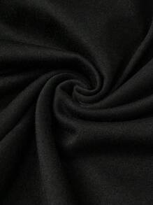 Chiquease 字母印花圆领短袖休闲T恤 - 黑色 - 查看 4