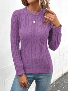 EMERY ROSE 纯色长袖休闲毛衣,春秋装,长袖上衣