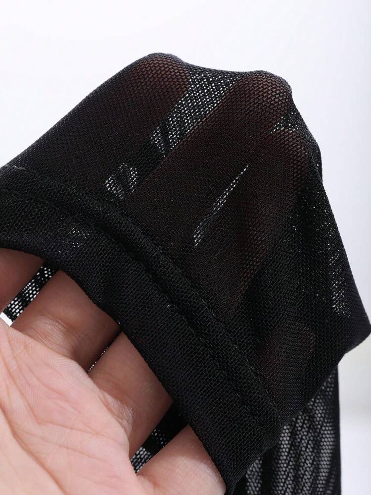 Women's Long Sleeve Fitted Mesh Splice T-Shirt Going Out Tops,Fall Women Clothes