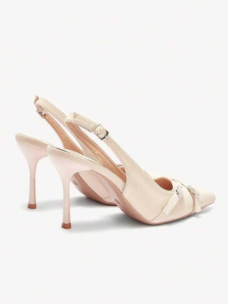 CUCCOO CHICEST Women's Solid Color Pointed Toe High Heel Pumps Summer Shoes Summer Break Easter Prom Heels For Christmas Elegant Shoes Wedding Shoes Summer Shoes Bride Shoes