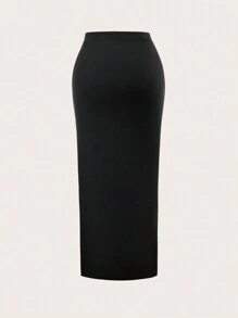 Sweetra Women's Summer Casual Ruched High Slit Skirt Y2K Fall Cloth For Women - Multicolor - View 5