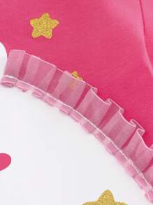 Cozy Pixies Baby Girls' Colorful Unicorn Pattern Knitted Soft Crew Neck Long Sleeve Pullover Sweater - Red - View 4