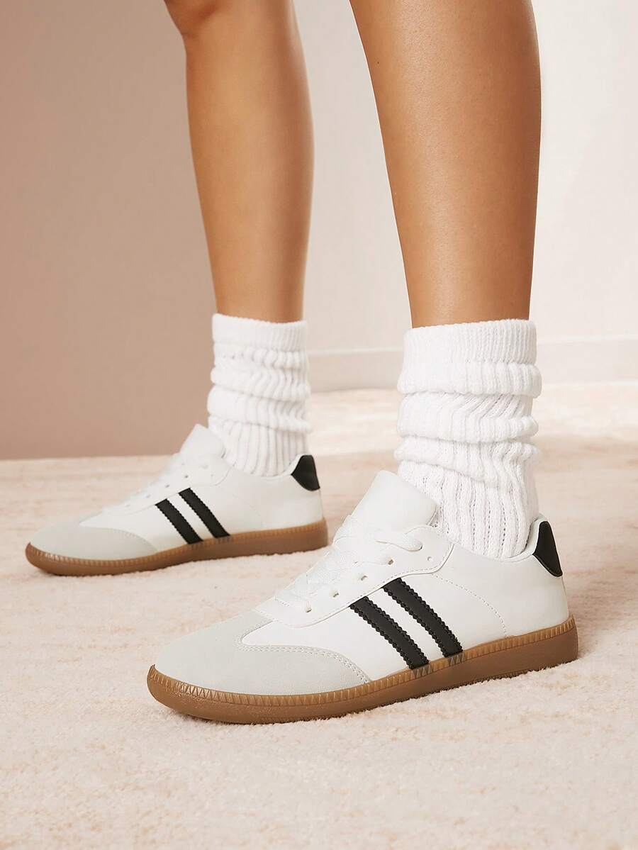 SHUZIA Bestseller Women's Blue Pink TwoStripes Timeless Icon Street