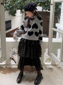 DAZY 2pcs/Set Tween Girl Round Neck Fall Outfit