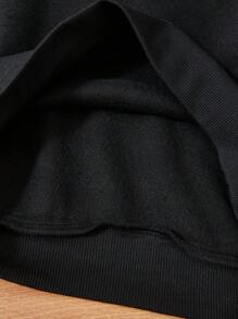 3 件 Tween Boy 字母印花圆领休闲百搭运动衫，适合秋冬季 - 綠色 - 查看 4