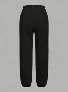 SHEIN 少女四件套校园运动裤套装，休闲街头风学院风百搭多色套装，包含运动裤，2024秋冬季款 - 彩色 - 查看 11