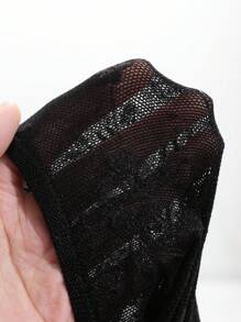 DAZY Lace Trim Slim Fit Semi-Sheer Camisole Nightgown, Casual Daily Wear , See Through Dress