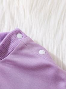2pcs Cute Cartoon Girl Printed Long Sleeve Splice Warm & Sweet Fashion Outfits For Toddler Girls, Fall & Winter