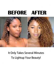 Afro Kinky Curly Clip In Extensions Raw Virgin Human Hair Honey Blonde Ombre Colored 1B/4/27 Curls Weave Clip Ins 8pcs 120g/Set Hair Extensions - S1/4/27 - View 5