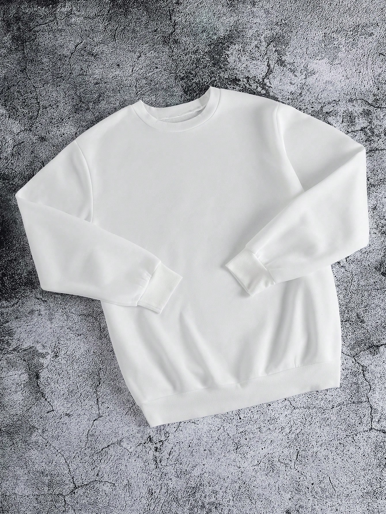 Men's Cartoon Print Crew Neck Long Sleeve Sweatshirt