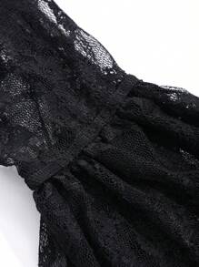 DAZY 女士保暖长裙，秋冬保暖婚纱礼服 - 黑色 - 查看 3
