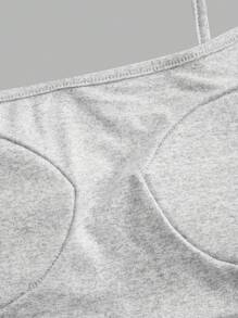 SHEIN EZwear 3Pcs Padded Bra-Free Basic Crop Cami Top For Women - Multicolor - View 7