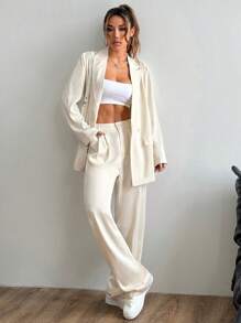 Flirla Dames casual jas en broekpak, lente en herfst