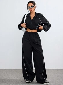 Coolane Women's Fall/Winter Cargo Casual Corta Vento Reflective Sport Sets