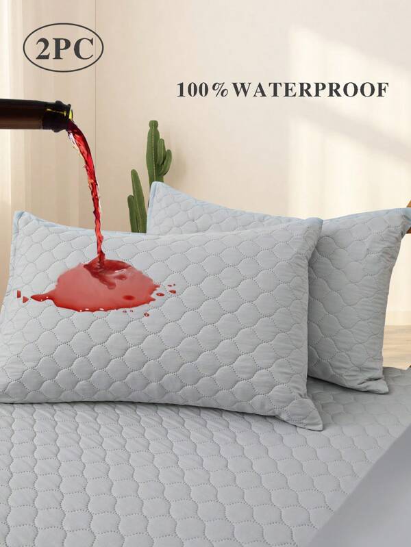 2 pièces Housses de protection d'oreiller zippées imperméables, taille standard - anti-acariens, housses d'oreiller résistantes aux allergènes