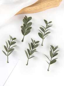 20pcs Artificial Green Plant Leaves Valentine'S Day Gift DIY Cake Decoration, Candy Box, Birthday Party Decoration, Wedding Flower Basket, Bride Holding Flowers, Home Decoration, Dining Room, Bedroom, Windowsill Decoration, Vase Ornaments, Valentine'S Day, New Year Decoration, Outdoor Garden, Start Of School Season,Fake Plants,Fall Decor,Room,Desk,Garden Decor,Room Decoration Stuff, Valentine Day, Gift - Army Green - View 6