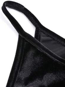 DAZY Women's Elegant Thermal Lined Solid Color Spaghetti Strap Midi Dress, Autumn