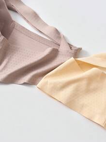 3 件套时尚前收聚拢文胸，乳胶混合无缝无线文胸套装，适合少女 - 彩色 - 查看 5