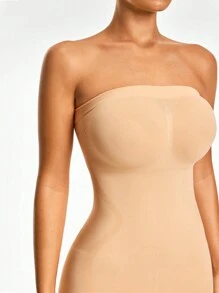 SHEIN Shape Seamless Shapewear Slip Dress Body Shaper Bust& Butt Lifter Tummy Waist Thigh Control