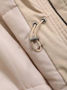 Dazy Kids Young Girl Solid Color Padded Coat, Kid-Size