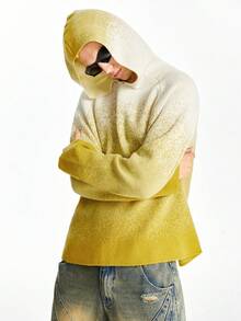 NEON BLANC Áo len trùm đầu tay Raglan cho nam, phù hợp cho mùa thu đông - Màu Mù tạt vàng - Xem 5