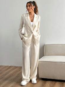 Flirla Dames casual jas en broekpak, lente en herfst