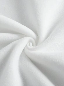 Men's Cartoon Print Crew Neck Long Sleeve Sweatshirt - White - View 4