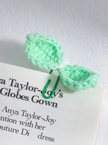 ROMWE Kawaii 4pcs Cute Colorful Knitted Bow Tie Shaped Book Clips, Suitable For Books - Multicolor - View 4
