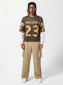 2pcs Casual Comfortable Teenage Boys Long Sleeve Hoodie And Trousers Set - Multicolor - View 1