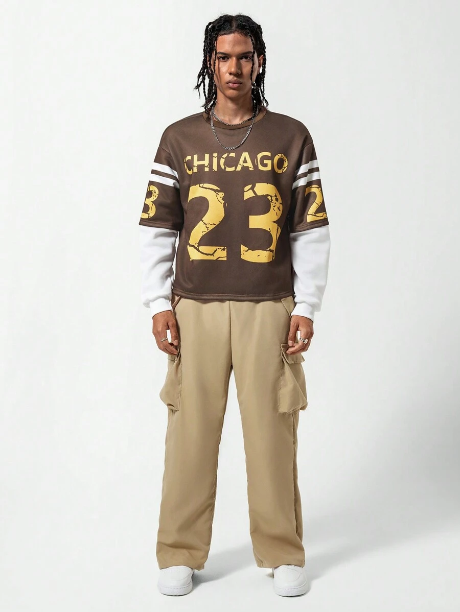 2pcs Casual Comfortable Teenage Boys Long Sleeve Hoodie And Trousers Set - Multicolor - View 1