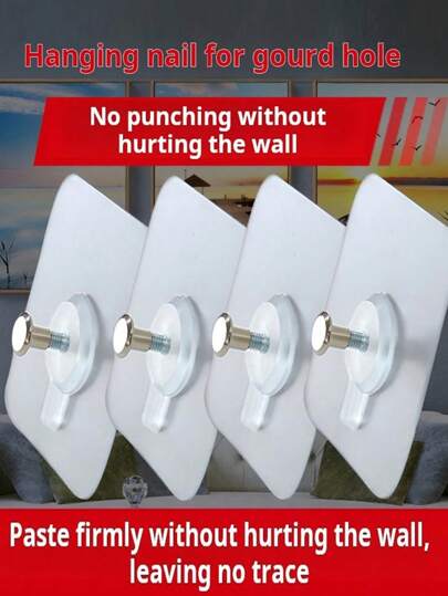 SHEIN 10/20/30 ganchos de parede para pintura e pendurar molduras, [1 mini nivelador incluído], instalação sem danos, adequado para organização e decoração de paredes, não deixa rastros, melhor aparência de parede para o dia dos namorados, casamento dos namorados, aniversário