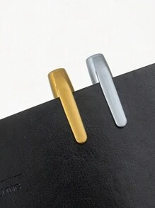 SHEIN 2pcs Gold & Silver Metal Paint Pens For Diy Drawing On Black Card/Doodling/Craft/Scrapbooking/Sign-Making, Pens, Markers, Acrylic Markers, Acrylic Pens Back To School,Pens